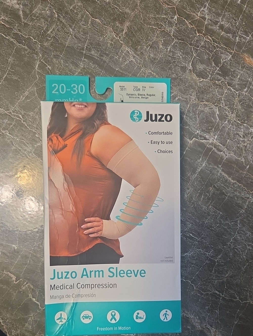 Juzo Arm Sleeve Medical Compression - Beige (20-30 mmHg)
